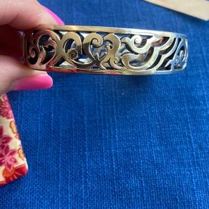 Brighton thick sturdy silver magnet clasp bracelet